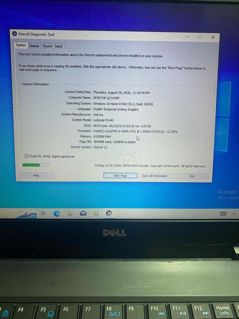 Dell Latitude E5440 i5-4200U 8GB/120GB Like New. Mua bán Laptop tại Quận 6 Tp Hồ Chí Minh được đăng bởi Như hình 1