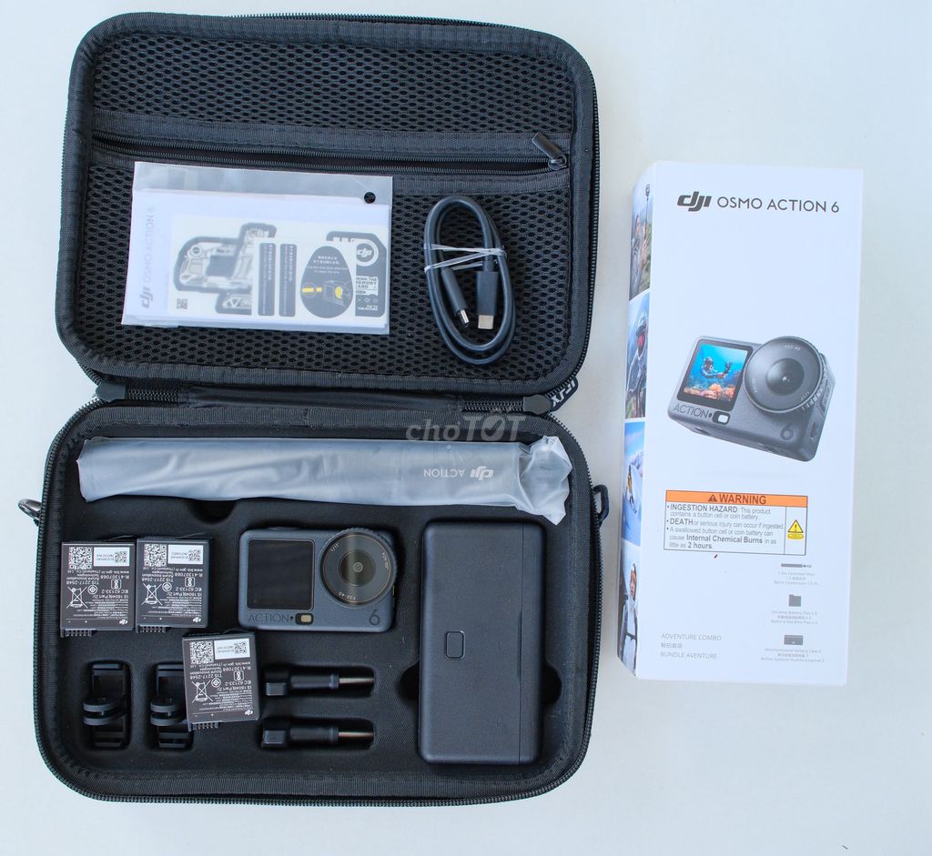 DJI  Action 6 adventure combo bh 1/2027 fullbox. Mua bán Máy ảnh, Máy quay tại Quận Tân Phú Tp Hồ Chí Minh được đăng bởi TRAN TAN hình 1