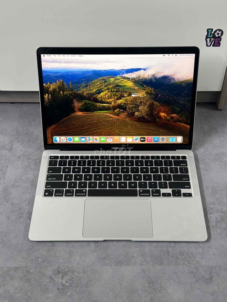 Macbook air M1 silver 13' Ram 8/256GB  Pin 93%