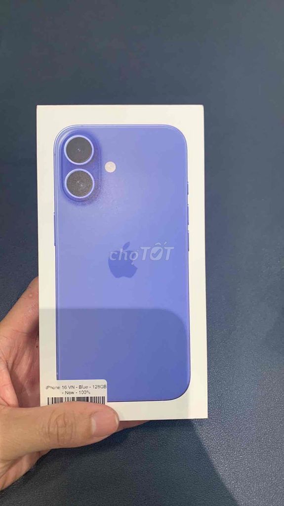 Apple iPhone 16 128GB Xanh Blue New seal. Mua bán Điện thoại tại Quận Ninh Kiều Cần Thơ được đăng bởi Minh Phát hình 1