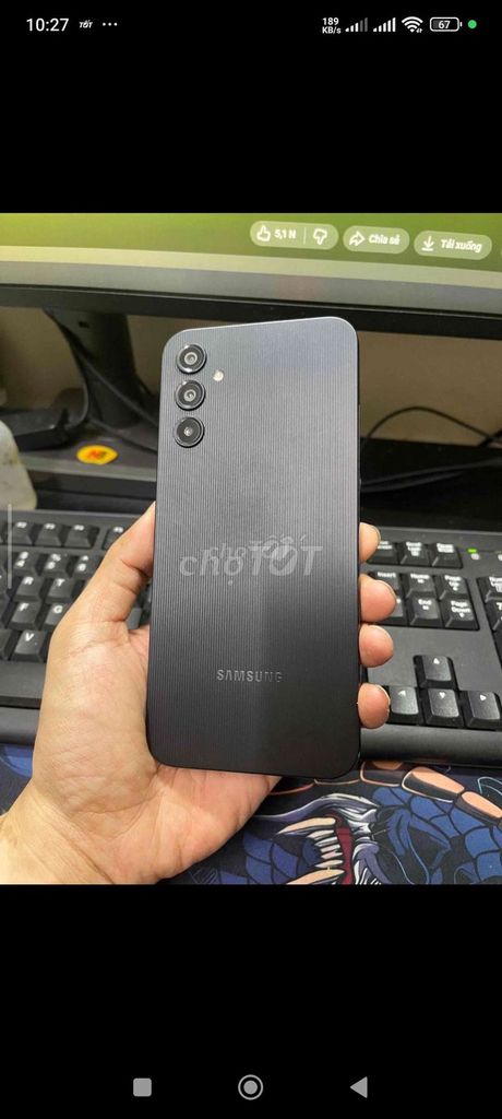 Samsung A14 128GB ĐEN 4GB.128GB PIN 5000 ZIN ĐẸP . Mua bán Điện thoại tại Quận Bình Thạnh Tp Hồ Chí Minh được đăng bởi Dân Mobile hình 1