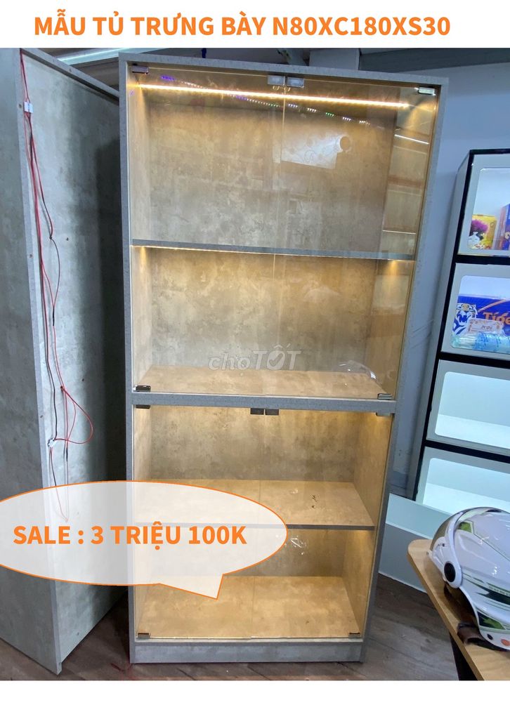 TỦ ĐỰNG DECOR MÔ HÌNH 80X180X30CM . Mua bán Tủ, kệ gia đình tại Quận Gò Vấp Tp Hồ Chí Minh được đăng bởi NỘI THẤT VĂN PHÒNG TỦ KỆ TRƯNG BÀY hình 1