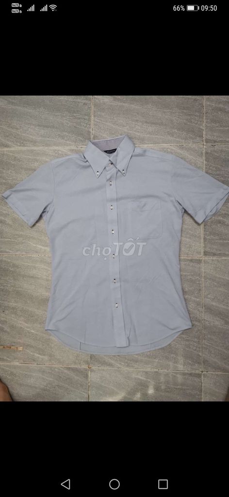 Áo sơmi Montblanc Vintage Xanh Nhạt size M. Mua bán Quần áo tại Quận Gò Vấp Tp Hồ Chí Minh được đăng bởi Hàng 2handsgood hình 1