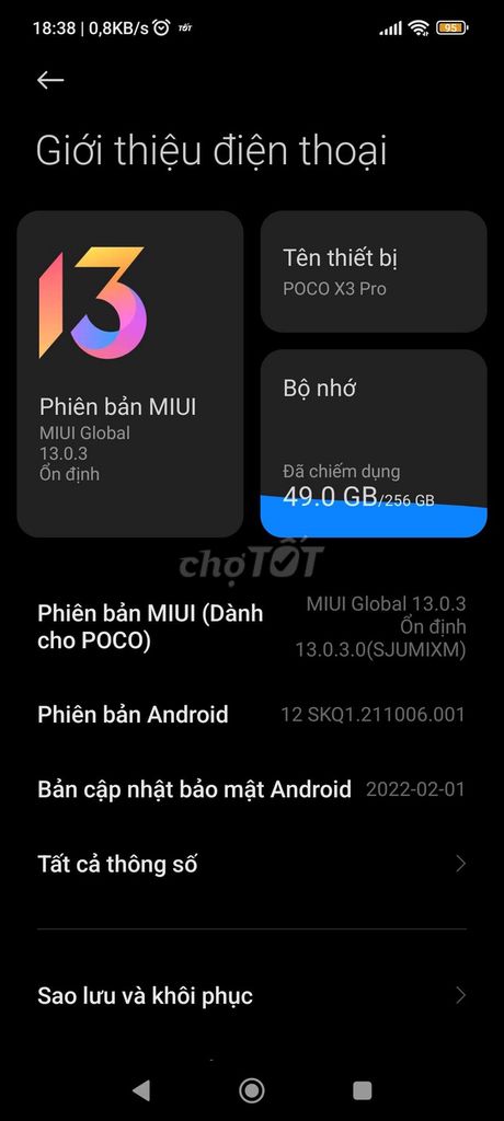 POCO X3 Pro 8GB/256GB màn 120hz gaming. Mua bán Điện thoại tại Quận Bình Tân Tp Hồ Chí Minh được đăng bởi nguyễn hoài phong hình 1