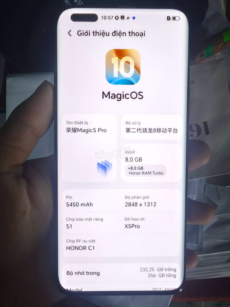 Honor Magic 5 Pro 256GB Đen. Mua bán Điện thoại tại Huyện Lý Sơn Quảng Ngãi được đăng bởi Hội Đồ Điện Tử hình 1