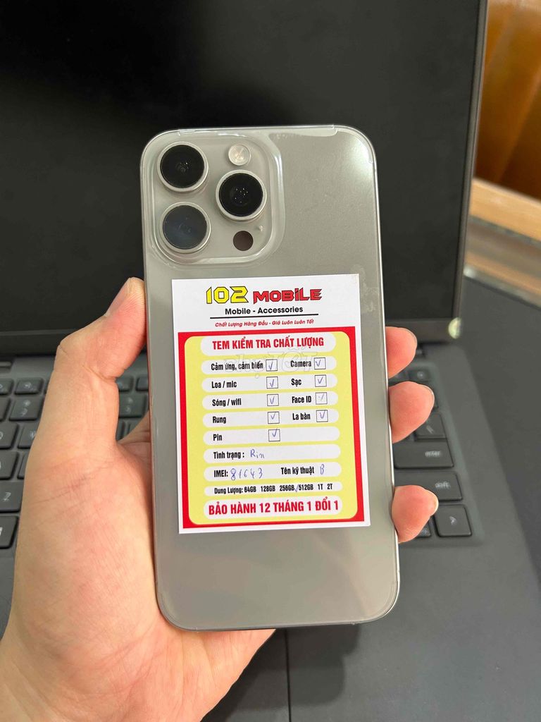 iPhone 15 Promax 256G màu natu máy chuẩn zin. Mua bán Điện thoại tại Thành phố Buôn Ma Thuột Đắk Lắk được đăng bởi Nguyễn Hoàng hình 1