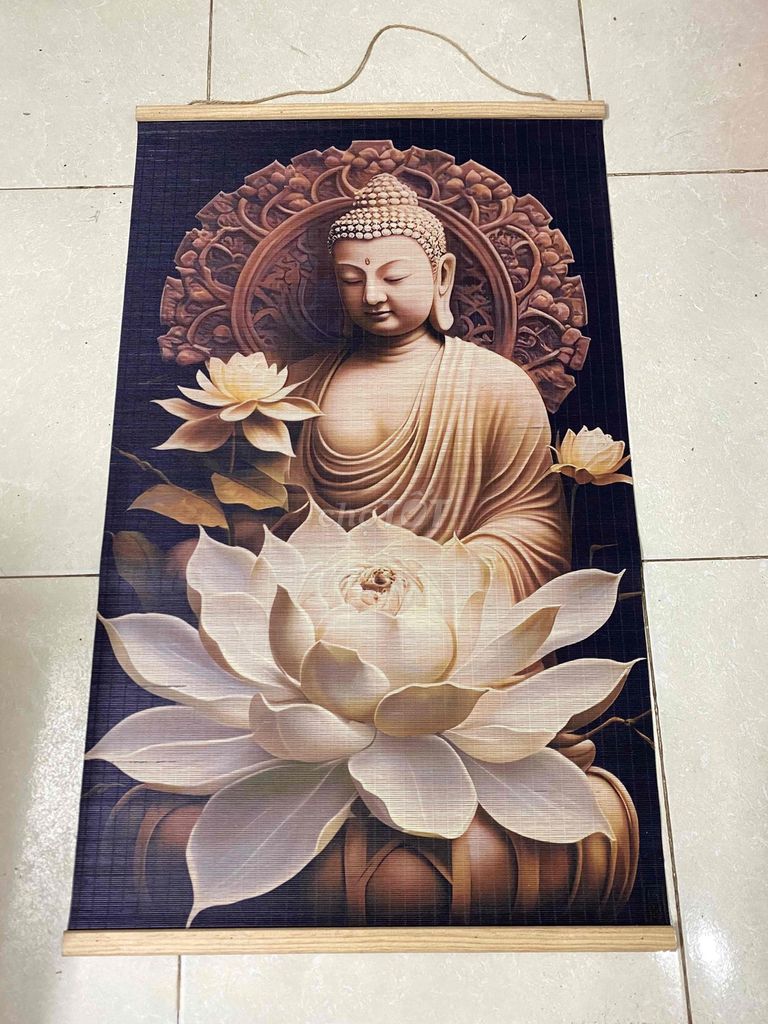 Tranh decor Phật Thích Ca trúc 50x100cm mới. Mua bán Cây cảnh, đồ trang trí tại Quận Hà Đông Hà Nội được đăng bởi Huyền My hình 1