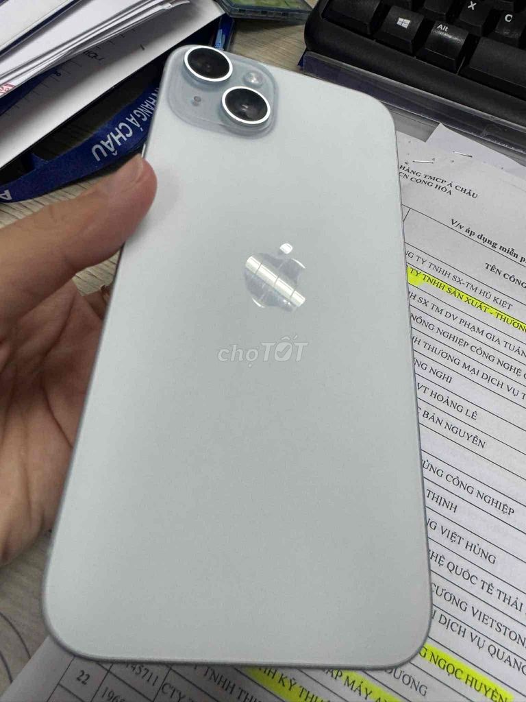 Apple iPhone 15 Plus 128GB Xanh Pin 85%. Mua bán Điện thoại tại Quận Bình Thạnh Tp Hồ Chí Minh được đăng bởi Vo Tuan Dat hình 1