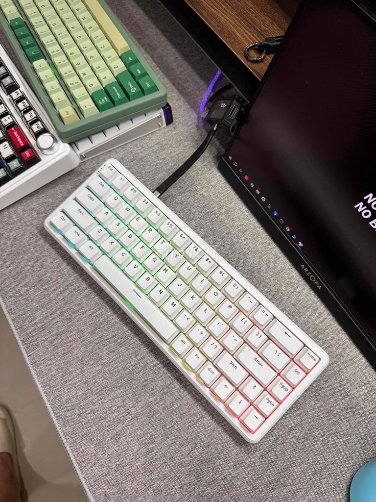 Bàn phím gaming AK680 Trắng. Mua bán Phụ kiện (Màn hình, Chuột...) tại Quận 8 Tp Hồ Chí Minh được đăng bởi huy  hình 1