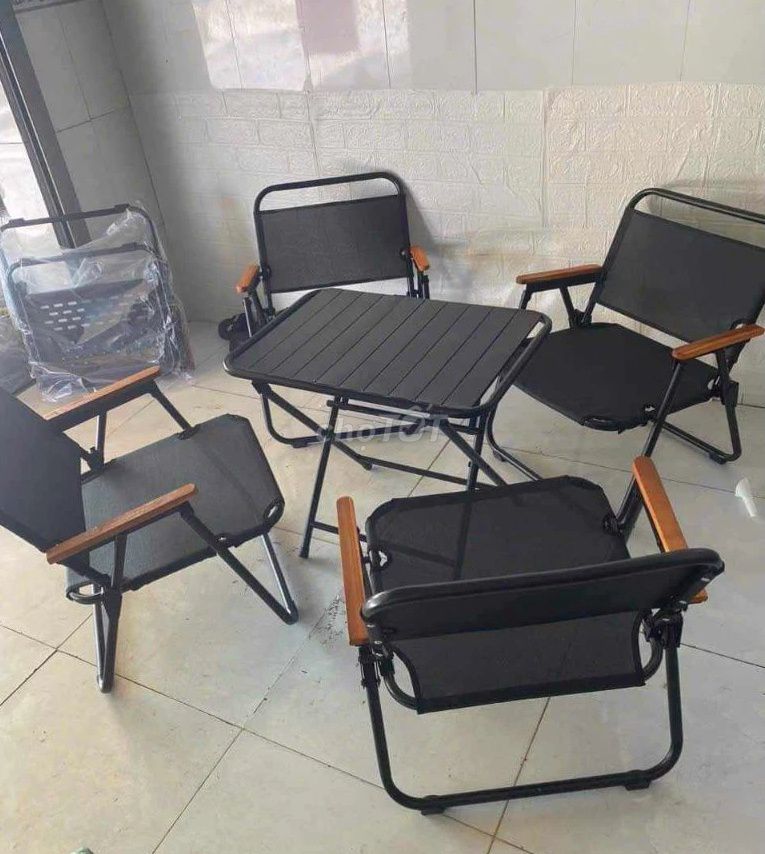 GHẾ XẾP CAMPING LƯỚI, SẮT ỐNG TRÒN CÓ TAY GỖ. Mua bán Bàn ghế tại Huyện Bình Chánh Tp Hồ Chí Minh được đăng bởi An Nguyễn hình 1