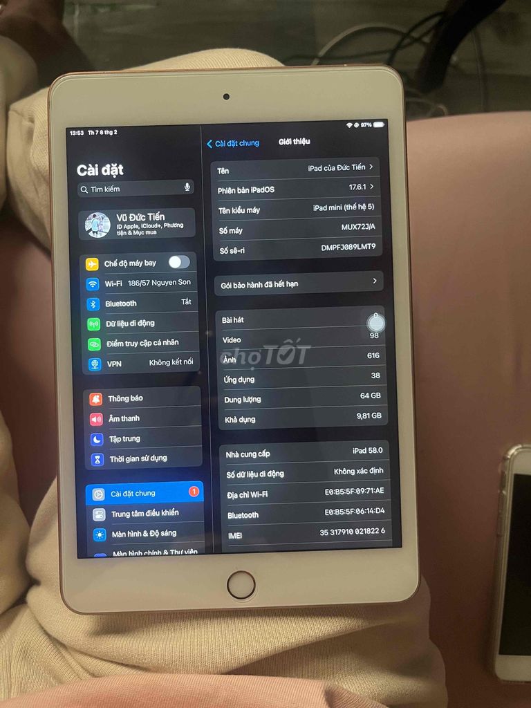 Ipad Mini 5 4G Wifi 64Gb