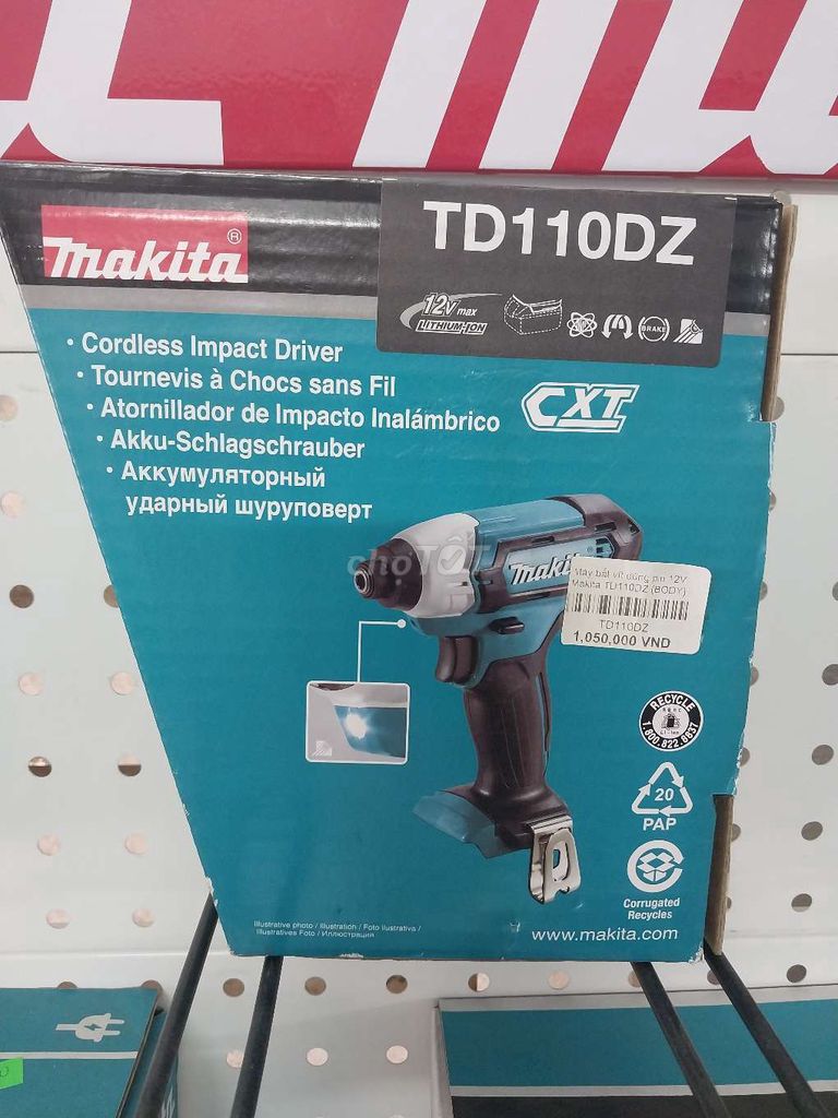 Máy bắt vít Makita TD110DZ. Mua bán Đồ chuyên dụng, Giống nuôi trồng tại Huyện Châu Thành Hậu Giang được đăng bởi DUY BEL TRẦN hình 1