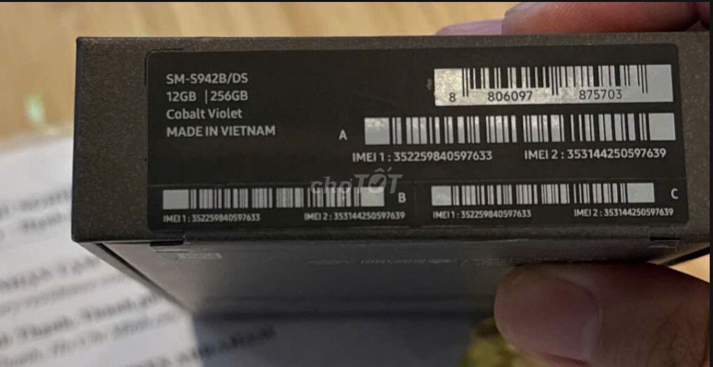 Samsung S26 12GB 256GB Tím Việt Nam. Mua bán Điện thoại tại Quận 1 Tp Hồ Chí Minh được đăng bởi Trần Vũ Quỳnh Trang hình 1