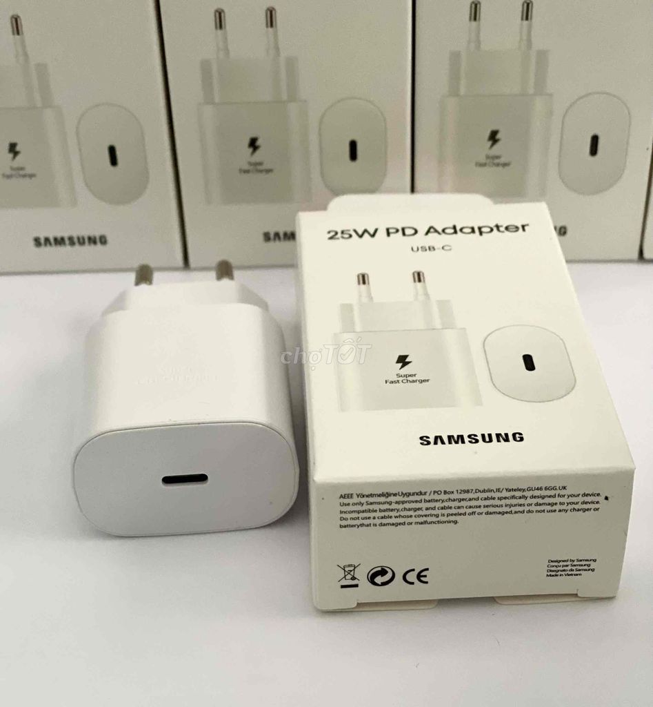 Cóc sạc nhanh 25W Samsung NOTE 10 zin full box.