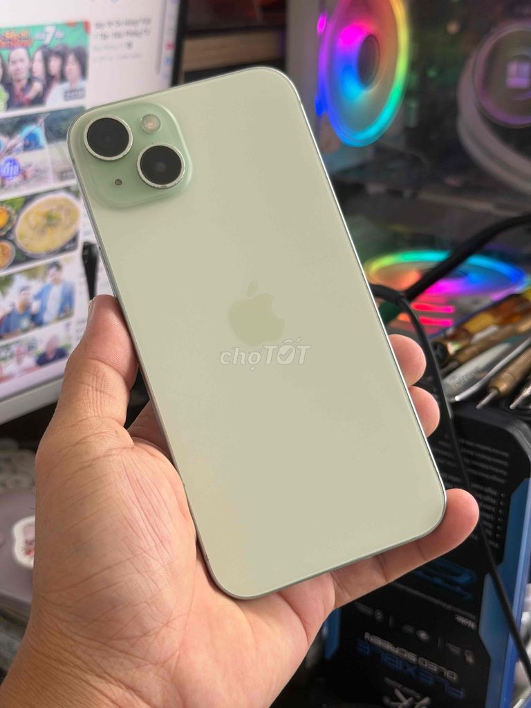 Apple iPhone 15 Plus 128GB Xanh lá Đã sử dụng. Mua bán Điện thoại tại Quận Cái Răng Cần Thơ được đăng bởi Nguyễn Đức Anh hình 1