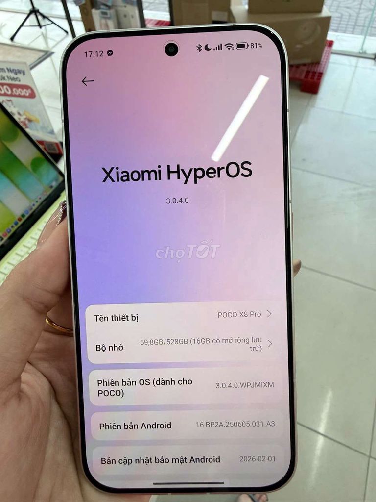 Xiaomi Poco X8 Pro 512GB Trắng. Mua bán Điện thoại tại Quận 8 Tp Hồ Chí Minh được đăng bởi Đào hình 1