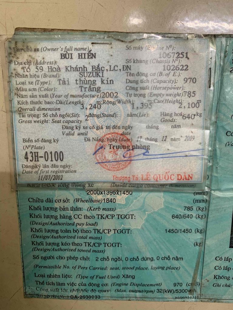 Dư xe nên bán cho gọn. Mua bán Xe tải, xe ben tại Quận Hải Châu Đà Nẵng được đăng bởi Do kim thanh hình 2