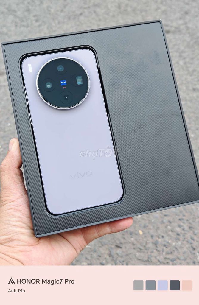 Vivo X300 12GB 256GB TímFullbox có COD. Mua bán Điện thoại tại Quận Bình Tân Tp Hồ Chí Minh được đăng bởi Phạm Vôn hình 1