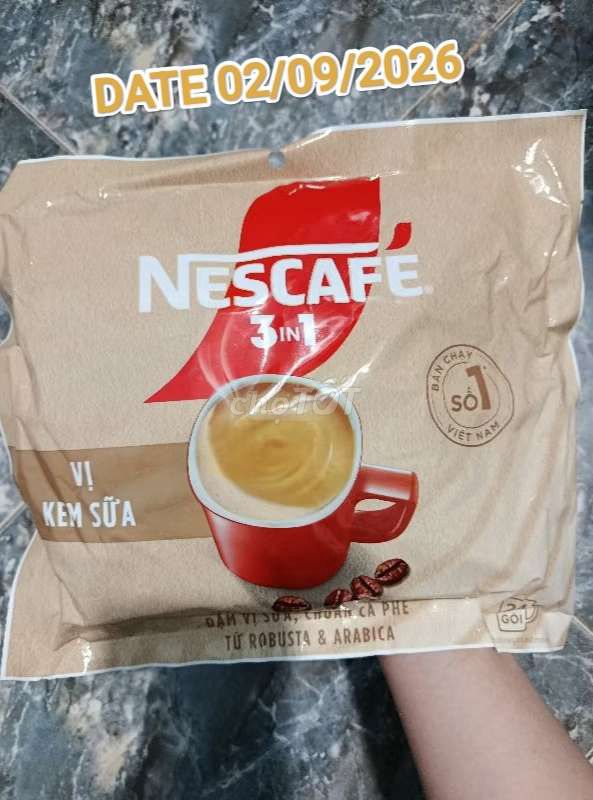 Thanh lý sll bịch lớn Nescafe vị Kem sữa 24 gói. Mua bán Đồ ăn, thực phẩm và các loại khác tại Quận Thanh Khê Đà Nẵng được đăng bởi Nhật Duyên hình 1