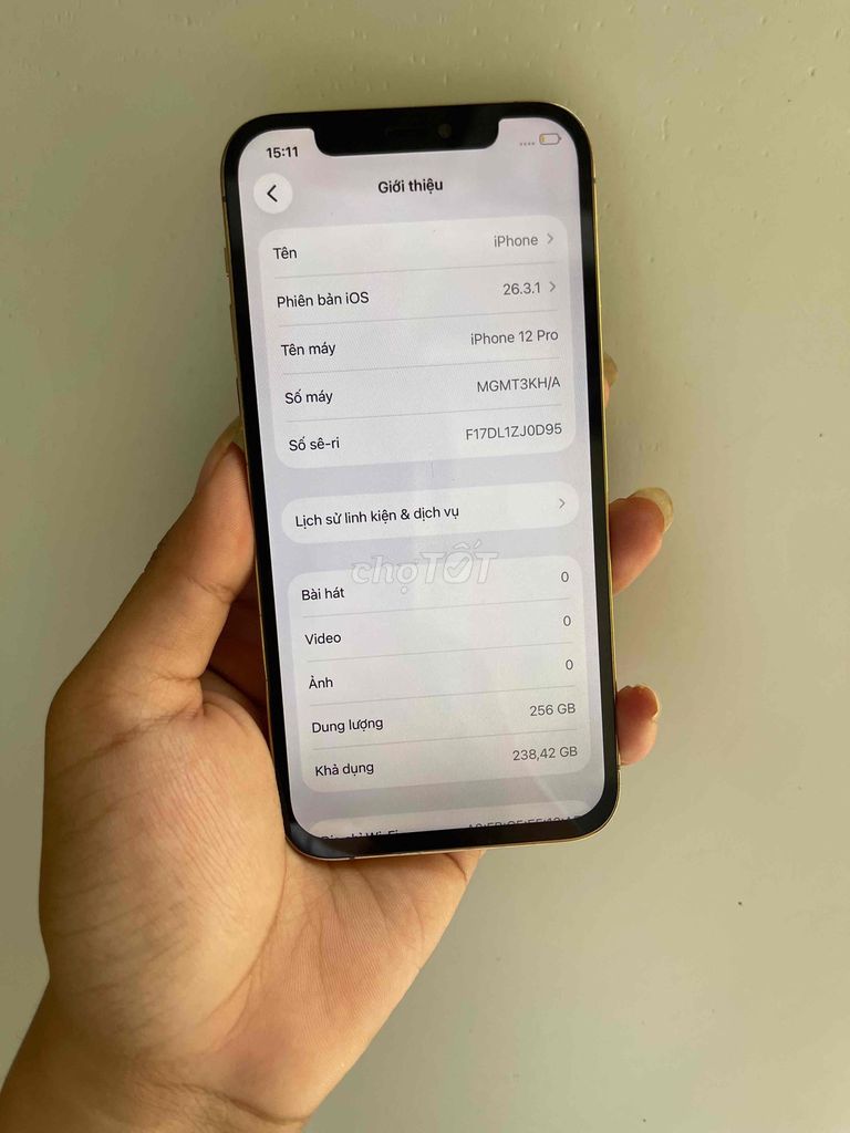 12pro 256gb full cn thay màn. Mua bán Điện thoại tại Thành phố Ninh Bình Ninh Bình được đăng bởi Trung Triệu hình 1