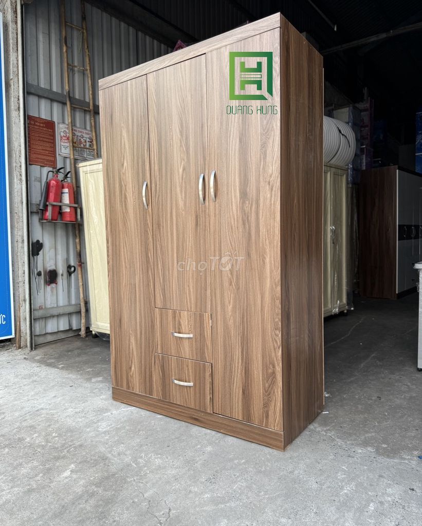 TỦ QUẦN ÁO GỖ MDF GIÁ RẺ TẬN XƯỞNG KHÔNG TRUNGGIAN. Mua bán Tủ, kệ gia đình tại Quận Bình Tân Tp Hồ Chí Minh được đăng bởi Nội Thất Quang Hùng TD hình 1
