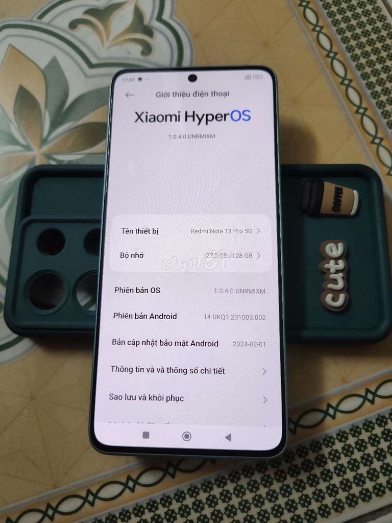 Xiaomi Redmi Note 13 Pro 5G 128GB Xanh. Mua bán Điện thoại tại Quận Ba Đình Hà Nội được đăng bởi phạm quỳnh anh hình 1