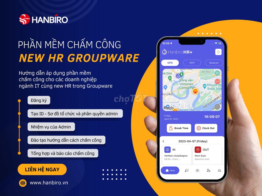 Phần mềm quản lý Chấm công và Nghỉ phép Hanbiro