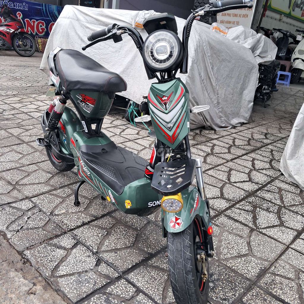 XE ĐIỆN 133 AIMA MÀU RÊU, XE CHẠY KHÁ TÔT. Mua bán Xe điện tại Quận Cái Răng Cần Thơ được đăng bởi Xe điện Minh Nhiên  hình 4