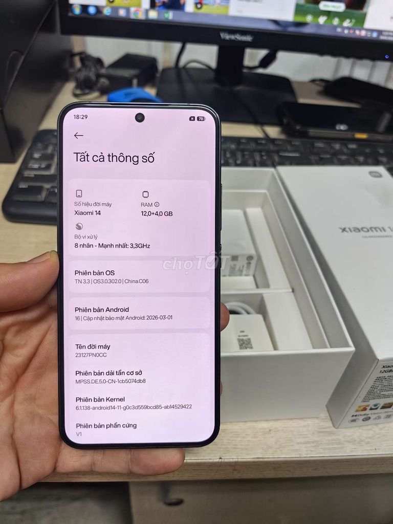Xiaomi Mi 14 256GB Đen. Mua bán Điện thoại tại Quận Hai Bà Trưng Hà Nội được đăng bởi Quốc Bảo hình 1