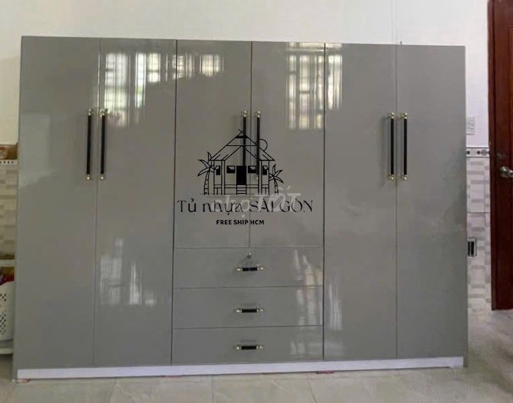 Tủ quần áo Nhựa Đài Loan Xám 1m8x2m20x45cm Mới. Mua bán Tủ, kệ gia đình tại Huyện Trảng Bom Đồng Nai được đăng bởi Cửa Hàng Nội Thất hình 1
