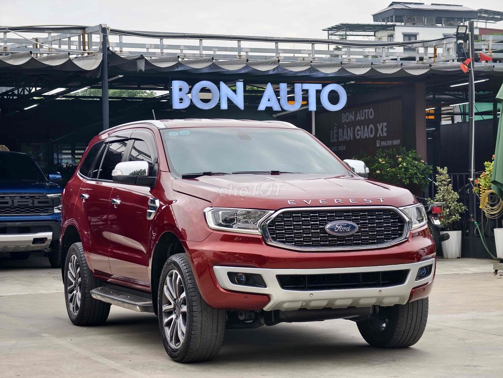 FORD EVEREST 2021 TITANIUM MÀU ĐỎ. Mua bán Ô tô tại Quận Long Biên Hà Nội được đăng bởi BON AUTO hình 1