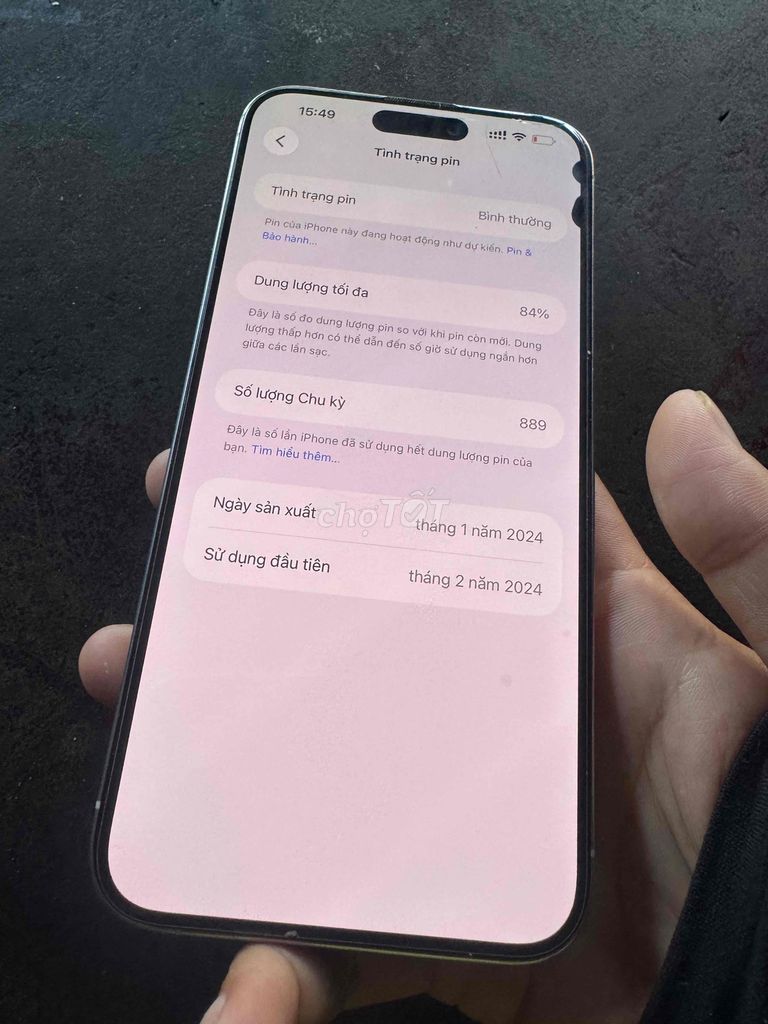 Apple iPhone 15 Pro Max 256GB Trắng. Mua bán Điện thoại tại Quận Thanh Khê Đà Nẵng được đăng bởi MSC Store Di động Giá Tốt Đà Nẵng hình 1