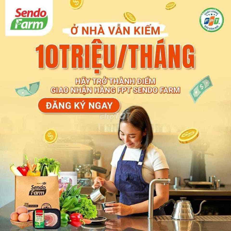 Tuyển Đối tác SendoFarm kv Bình Dương làm tại nhà