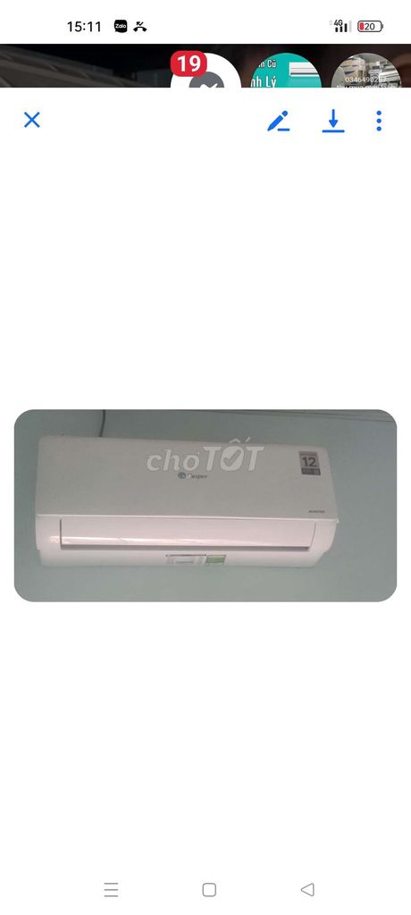 Máy lạnh Casper 12000 BTU Inverter Đã sử dụng. Mua bán Máy lạnh, điều hoà tại Huyện Gò Công Đông Tiền Giang được đăng bởi Lhp hình 1