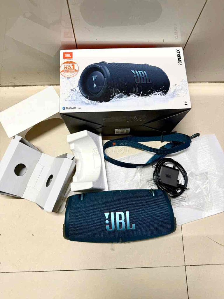 Loa Bluetooth JBL Xtreme 3 Đen & xanh navy. Mua bán Tivi, Âm thanh tại Quận Thanh Khê Đà Nẵng được đăng bởi Thế Giới Loa Chính hãng New Và Lướt Giá Rẽ Đà Nẵng  hình 1