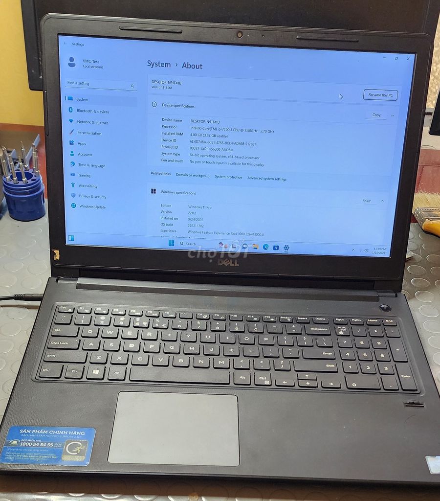 Dell 3568 i5 Gen 7 4GB/128GB Đen. Mua bán Laptop tại Quận Sơn Trà Đà Nẵng được đăng bởi Quỳnh Hoàng hình 1