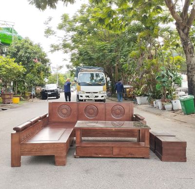 Salon góc L sồi màu óc chó (Hàng MỚI 100%). Mua bán Bàn ghế tại Quận Cẩm Lệ Đà Nẵng được đăng bởi Huỳnh Hà 
