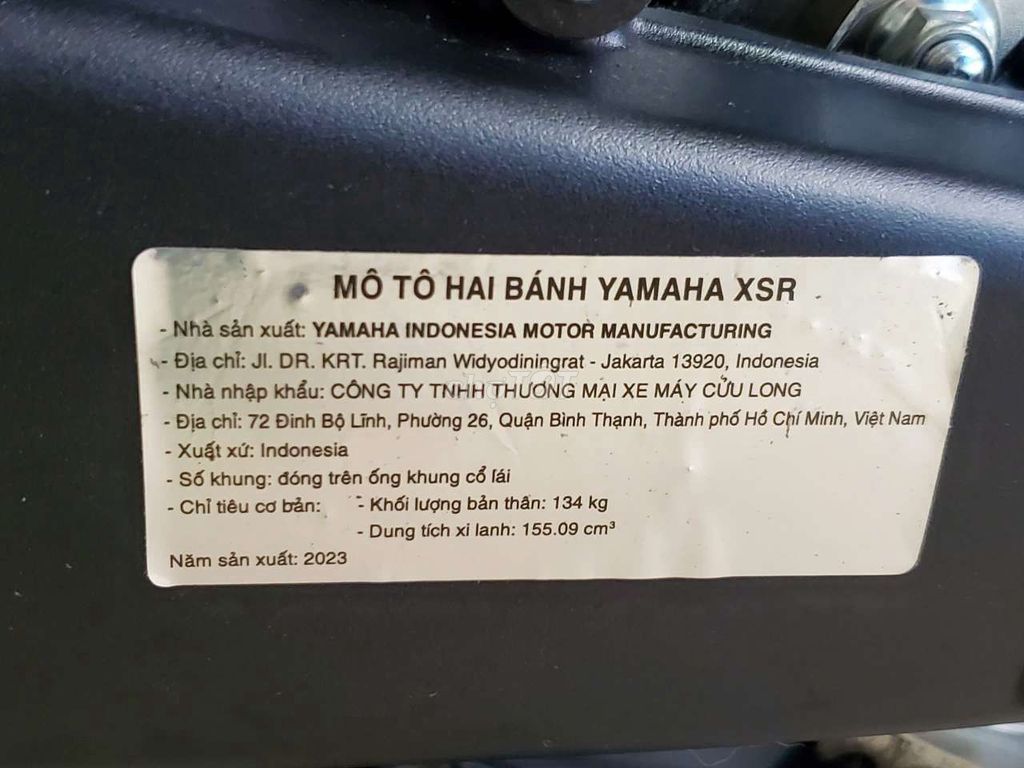 Bán xe xsr155. Mua bán Xe máy tại Quận 6 Tp Hồ Chí Minh được đăng bởi cường trịnh hình 3