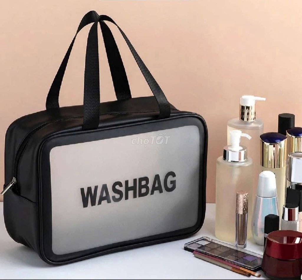 Túi Washbag đen size lớn