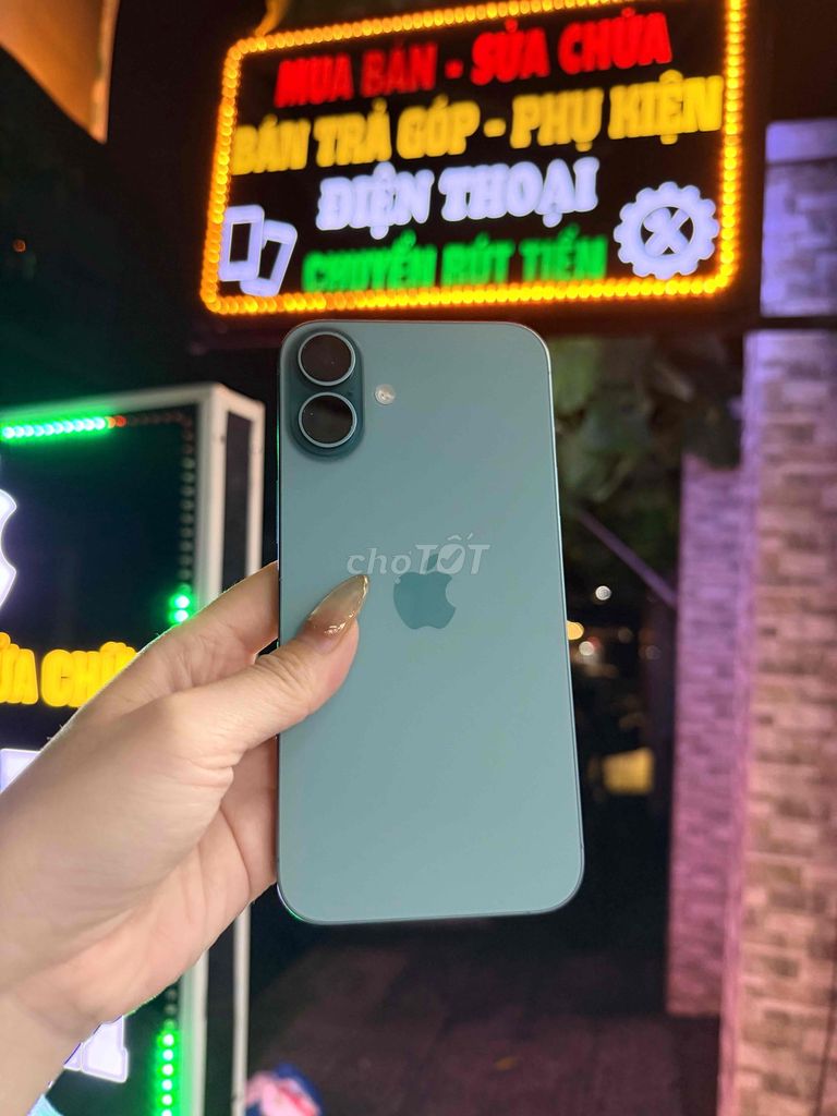 Apple 16 Plus 128GB Xanh mòng két. Mua bán Điện thoại tại Quận Sơn Trà Đà Nẵng được đăng bởi Diễm Diễm hình 1