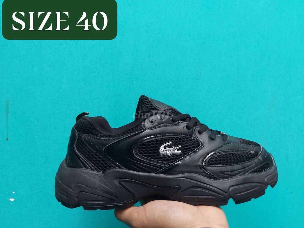  Lacoste Storm 2Hand.Size 40..full đen .Bao Real. Mua bán Giày dép tại Quận 10 Tp Hồ Chí Minh được đăng bởi Phan Tuấn hình 1