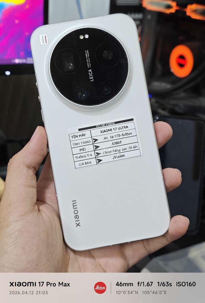 Xiaomi 17 Ultra 16GB/1024GB CHÍNH HÃNG FULLBOX. Mua bán Điện thoại tại Quận Ninh Kiều Cần Thơ được đăng bởi Zelda Phone hình 1