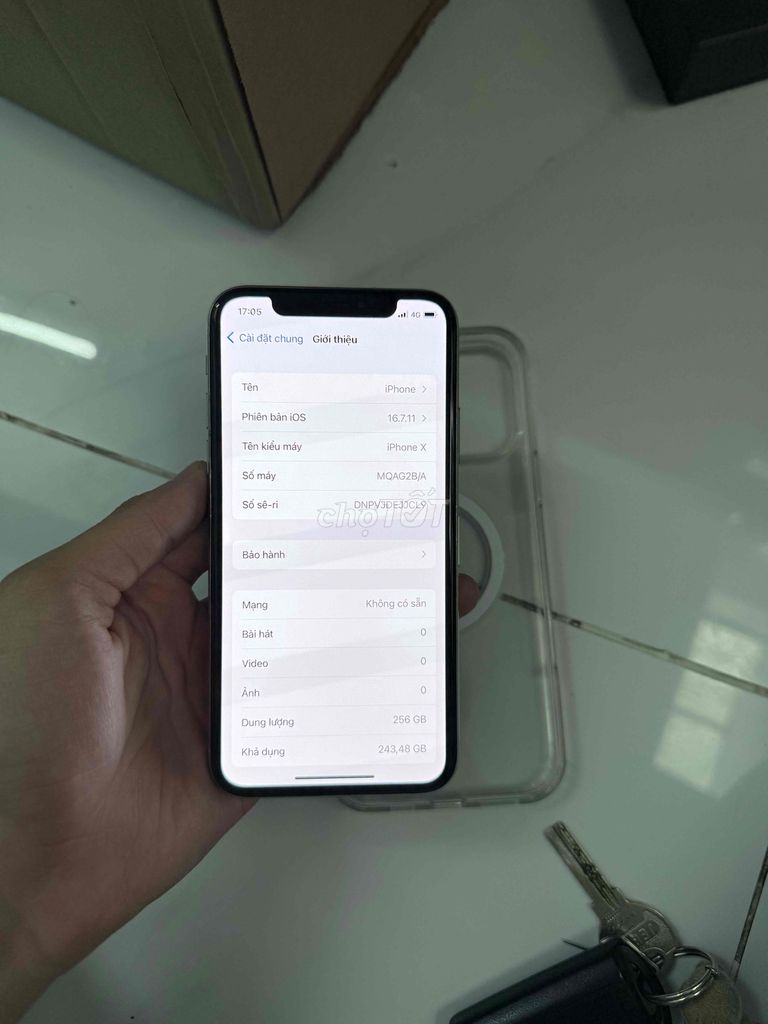Apple iPhone X 256GB Trắng 100%. Mua bán Điện thoại tại Quận 7 Tp Hồ Chí Minh được đăng bởi Dungnguyen hình 1