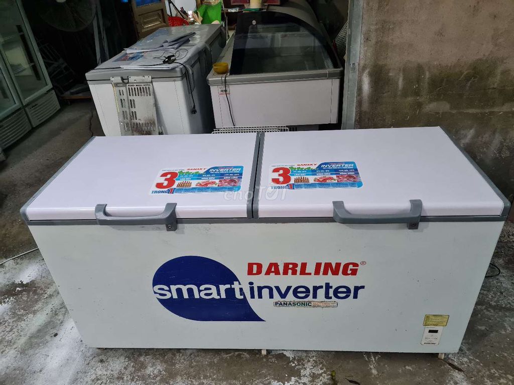 Tủ đông suốt Darling inverter 800L zin