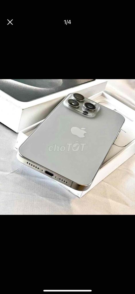 iphone 15 Pro max 256gb trắng VN/A còn bh TGDĐ 9T