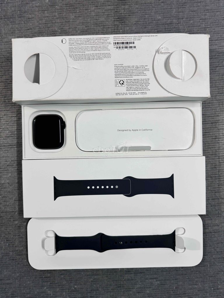 Apple Watch Series 9/45MM GPS Nhôm Midnight Fullbo