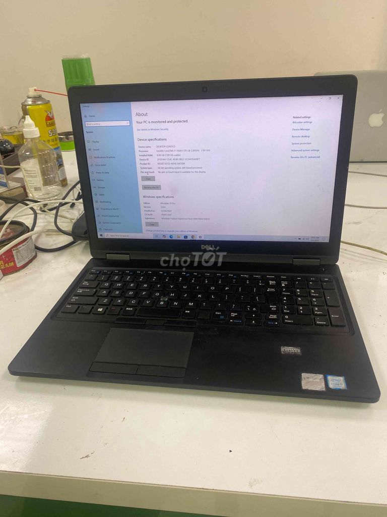 laptop dell 5580 i7 ram 8 ssd 128 màn 15