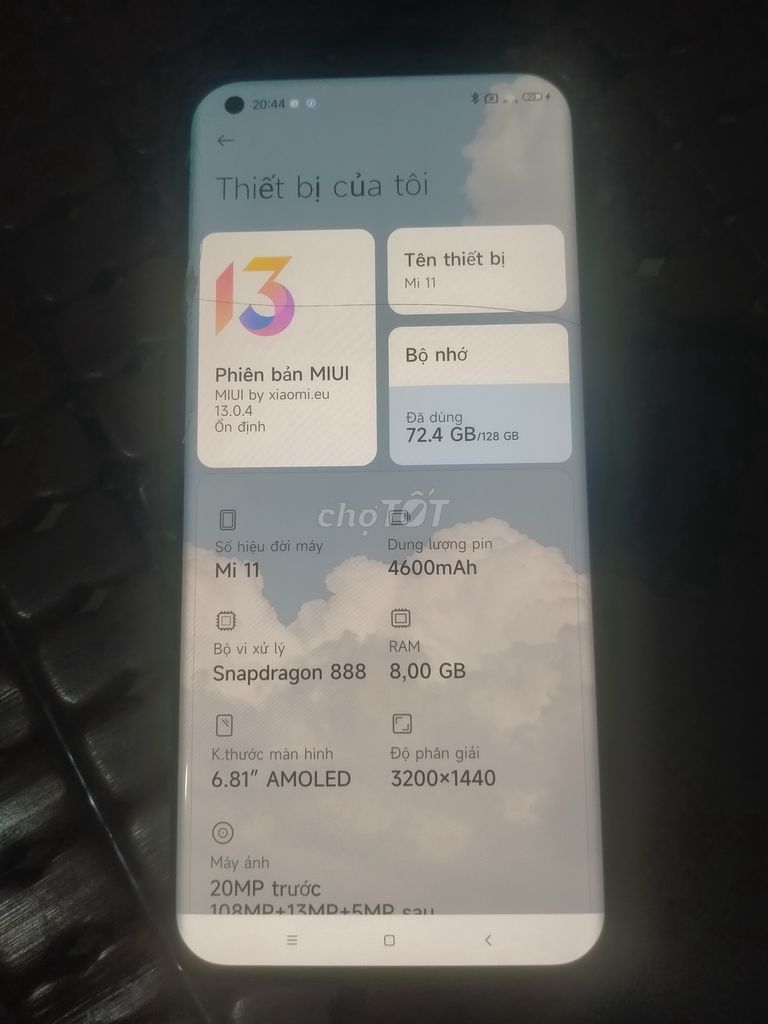 Xiaomi Mi 11 128GB Xanh. Mua bán Điện thoại tại Thành phố Phan Rang-Tháp Chàm Ninh Thuận được đăng bởi 985 GHK hình 1