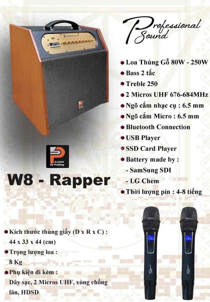 loa pro sing w8-rapper