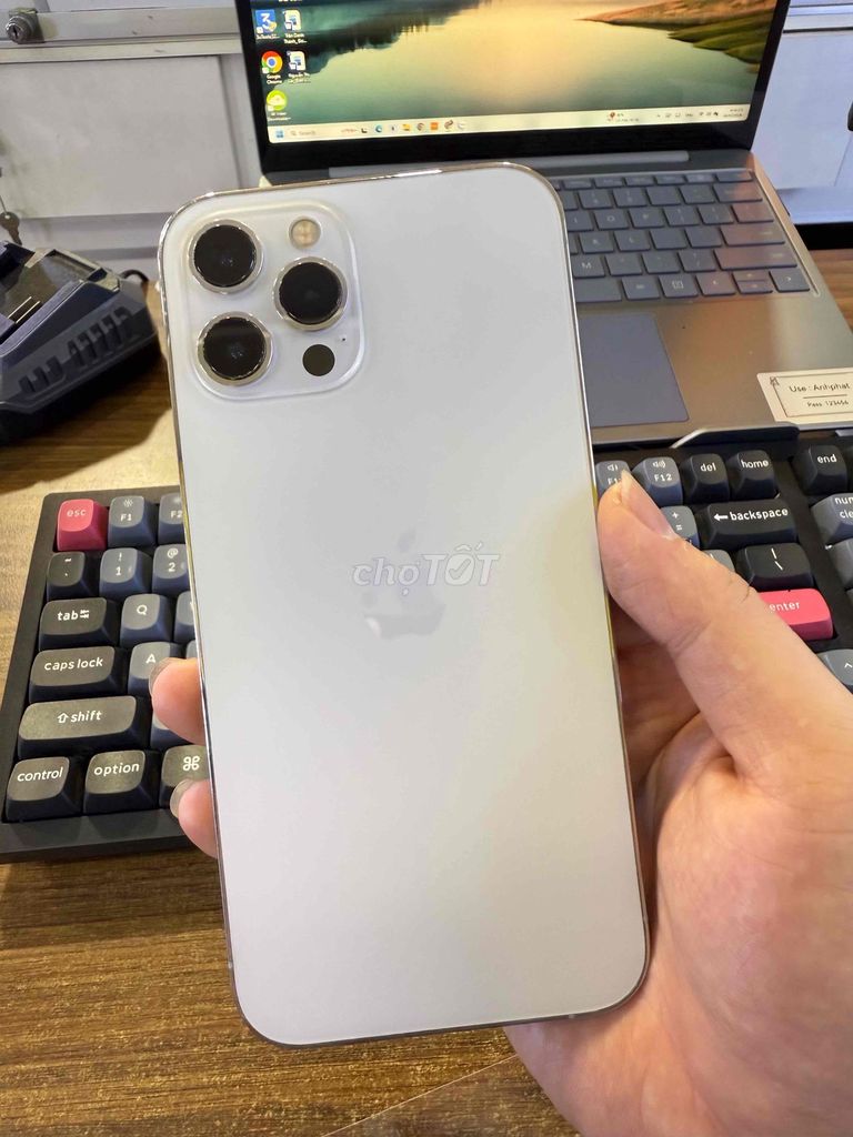 Apple iPhone 12 Pro Max 128GB Trắng 95%. Mua bán Điện thoại tại Thị xã Tân Uyên Bình Dương được đăng bởi Anh Phát hình 1